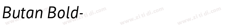 Butan Bold字体转换